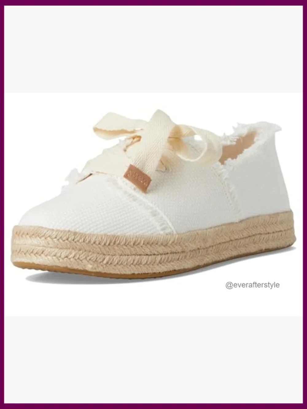 Lace-Up Espadrille with CloudBound Foam Insole, Cotton Upper